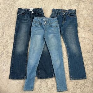 Lot of 3 Youth Jenas Gymboree 10 slim bootcut x2 & Wallflower Girl 10 skinny x1